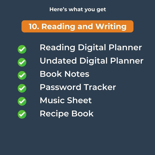 Digital Planner for Writers & Readers