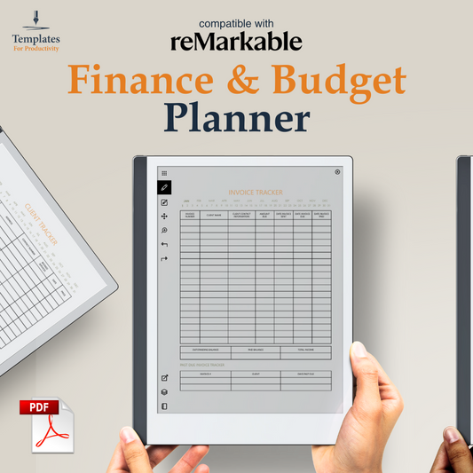 reMarkable Finance & Budget Planner Templates