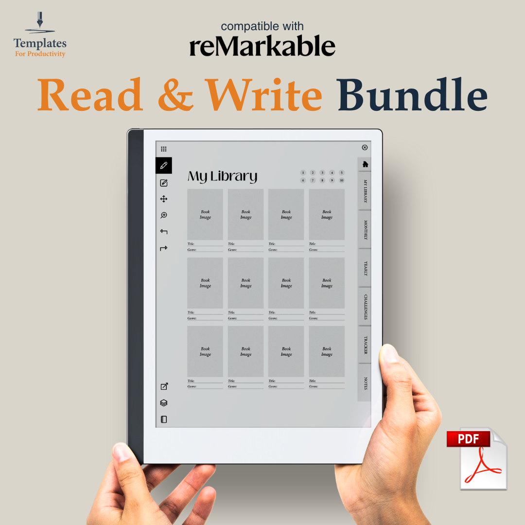 reMarkable Digital Planner for Writers & Readers
