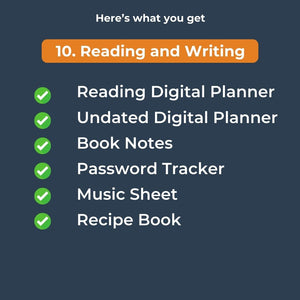 Digital Planner for Writers & Readers