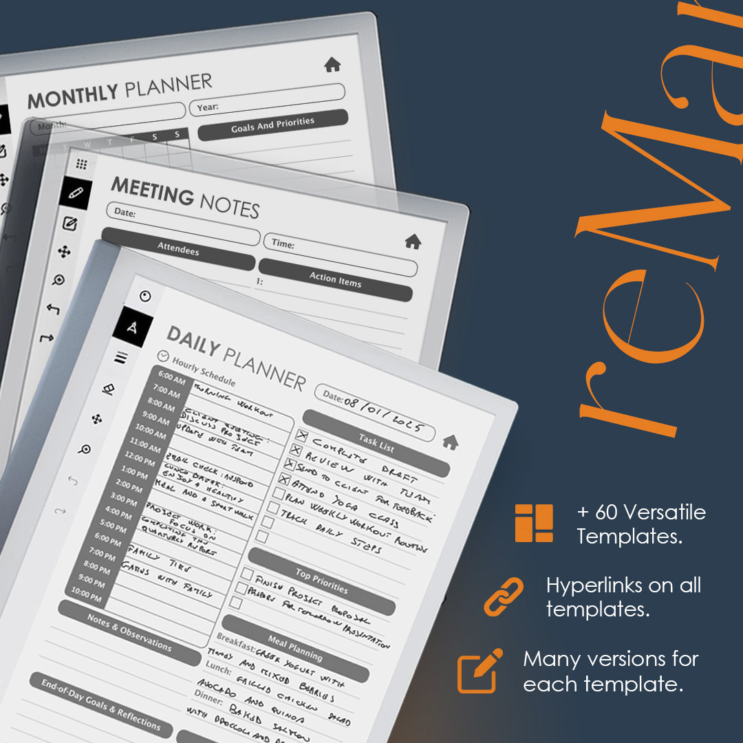 Boost Your Productivity with 60+ reMarkable Templates